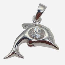 Load image into Gallery viewer, Dolphin Sterling Silver Charm Pendant | 1" Long | Silver | 1 Pendant |