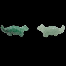 Load image into Gallery viewer, Dinosaur 2 Carved Aventurine Diplodocus Beads | 25x11.5x7.5mm | Green