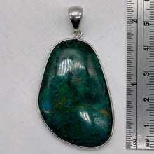 Load image into Gallery viewer, Natural Chrysocolla Sterling Silver Pendant | Green | 2" Long | 1 Pendant |