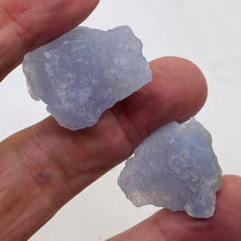 Load image into Gallery viewer, Blue Chalcedony 22g Druzy Nugget Beads| 26x24x18 to 25x22x22mm | Blue | 2 Beads|