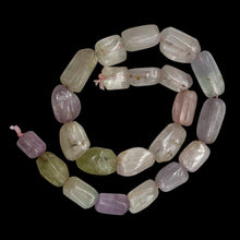 Load image into Gallery viewer, Kunzite 97G Flat Nugget Bead Strand | 23x12x10 to 13x10x9mm| Pink, Green, Clear|