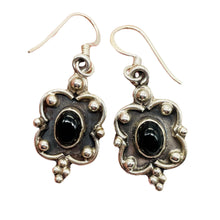 Load image into Gallery viewer, Stellar! Black Onyx Sterling Silver Drop/Dangle Earrings | 1 1/2" Long |