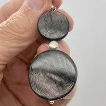 Load image into Gallery viewer, Hypersthene Sterling Silver Goddess Pendant | 2 Inch Long | Silver Black |