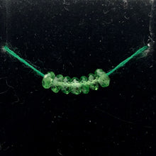Load image into Gallery viewer, 7 Beads of Tsavorite Garnet Faceted Roundel Beads 3287