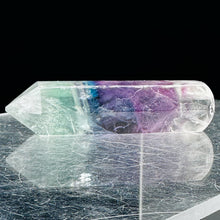 Load image into Gallery viewer, Soothing! Multi Hued Fluorite 2 1/4" Massage Crystal | Purple, Green, Clear|1 |
