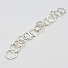 Load image into Gallery viewer, Perfect Brushed Silver Circle Chain Findings 6 inches 9408