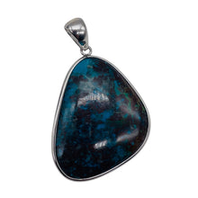 Load image into Gallery viewer, Chrysocolla Sterling Silver Oval Pendant | 2" Long | Blue, Green | 1 Pendant |