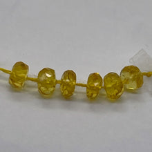 Load image into Gallery viewer, 2 Genuine Unheated Canary Yellow Sapphire 3x2mm Faceted Beads 005734