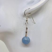 Load image into Gallery viewer, Angelite Sterling Silver Dangle Earrings | Blue | 1 1/2" Long | 1 Pair |