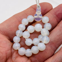 Load image into Gallery viewer, Opalized Glass 7" Strand Round Beads | 8mm | Opalized White | 21 Beads |