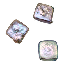 Load image into Gallery viewer, 3 Platinum Diamond Fresh Water Coin Pearls 3912
