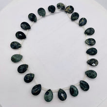 Load image into Gallery viewer, Green Kambaba Jasper Faceted Briolette Bead Strand 107304