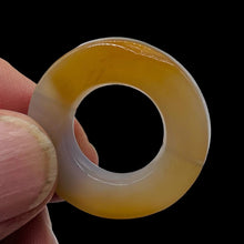 Load image into Gallery viewer, Carnelian Agate Picture Frame Circle Bead | 31x5mm | Orange White |