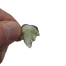 Load image into Gallery viewer, Serpentine New Jade Leaf Pendant Bead | 24x22x4mm | Fern Green | 1 Bead |