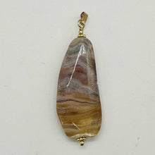 Load image into Gallery viewer, Ocean Jasper 14K Gold Filled Pendant | 2 1/2" Long | Pink, Orange, Gray |