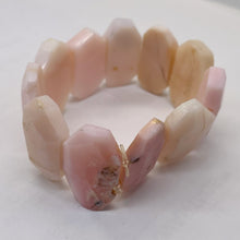 Load image into Gallery viewer, Pink Peruvian Opal Non Stretch 6" Bracelet | 275cts | 30x17x5 - 28x16x6mm |