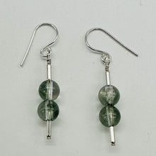 Load image into Gallery viewer, Sparkling Actinolite Quartz Sterling Silver Earrings | 1 1/2" long | 1 Pair |
