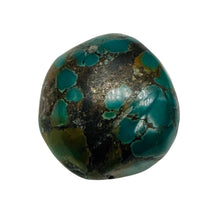Load image into Gallery viewer, Turquoise Natural Focal 18g Nugget Bead | 28x26x17mm | Blue, Black | 1 Bead |