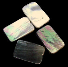 Load image into Gallery viewer, 4 Tahitian Mop Shell Flat Rectangle Beads 4380