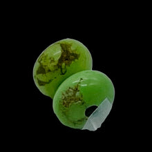 Load image into Gallery viewer, Gaspeite Hi Grade 5mm Rondelle Beads | 5mm | Green Brown | 2 Beads |