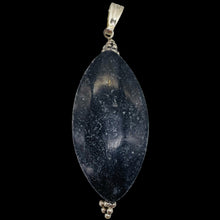 Load image into Gallery viewer, Mookaite Nightime Sterling Silver Marquise Pendant| 2 1/4" Long| Purplish Gray|