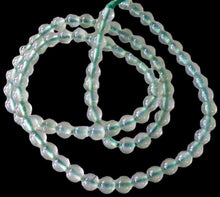 Load image into Gallery viewer, Rare Gemmy Green Prehnite 4mm Round Bead Strand 110492