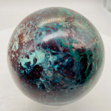 Load image into Gallery viewer, Chrysocolla 418g Sphere | 2 1/2" | Green Blue Tan | 1 Collector's Item |