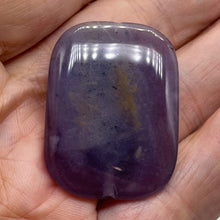 Load image into Gallery viewer, Purple Sage Plume Agate Rectangle Pendant Bead | 39x30x8mm | Purple | 1 Bead |