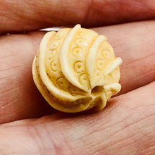 Load image into Gallery viewer, Carved Octopus Tentacle Swirl Waterbuffalo Bone Bead 10760A