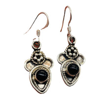 Load image into Gallery viewer, Stellar! Black Onyx Sterling Silver Drop/Dangle Earrings | 1 1/4" Long |