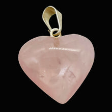 Load image into Gallery viewer, Rose Quartz Heart Pendant | 7/8" Long | Pink | 1 Pendant |
