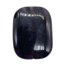Load image into Gallery viewer, Purple Sage Plume Agate Rectangle Pendant Bead | 39x30x8mm | Midnight | 1 Bead |