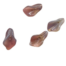 Load image into Gallery viewer, Chalcedony Calla Lily Flower Beads | 22x11x2.5mm | White Green | 4 Beads |