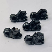 Load image into Gallery viewer, Trusty 2 Carved Hematite Horse Pony Beads