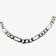 Load image into Gallery viewer, 30" Heavy Figaro Sterling Silver Chain Necklace | 7 mm Wide | 46 Grams |