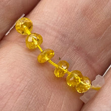 Load image into Gallery viewer, 2 Genuine Unheated Canary Yellow Sapphire 3x2mm Faceted Beads 005734
