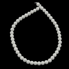 Load image into Gallery viewer, Lava Stone Round Beads 16" Strand | 8mm | White | 46 Beads |