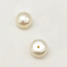 Load image into Gallery viewer, 1 Premium 8.5mm 1/2 Drilled White Pearl Bead 003915A