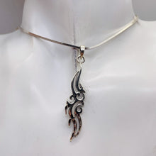Load image into Gallery viewer, Celtic Brite Cut Sterling Silver Floral Charm | 2 1/4" Long | Silver | 1 Charm |