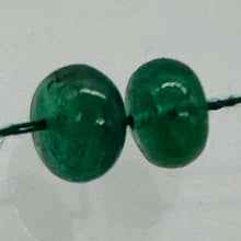 Load image into Gallery viewer, Emerald AAA Gemstone Rondelle Beads | 4x3mm | Green | 2 Beads |