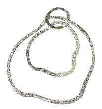 Load image into Gallery viewer, Designer Hammered Silver Loop Component Piece 10292