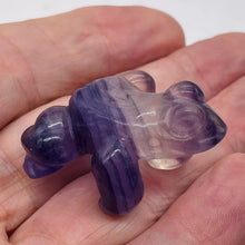 Load image into Gallery viewer, Frog Fluorite Glass Frog Figurine | 42x33x26mm | Purple , Clear