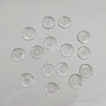 Load image into Gallery viewer, Quartz Clear Faceted Rock Crystal Rondelle Parcel | 8x5mm | Clear | 15 Beads|