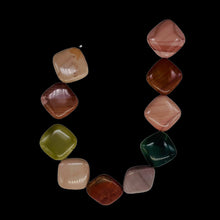 Load image into Gallery viewer, Imperial Jasper 20x18x6mm Square Coin Bead 8 inch Strand 10259HS