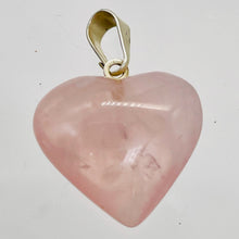 Load image into Gallery viewer, Rose Quartz Heart Pendant | 7/8" Long | Pink | 1 Pendant |