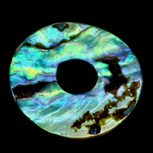 Load image into Gallery viewer, AAA Natural Abalone Pi Circle Pendant Necklace 107220