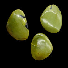 Load image into Gallery viewer, Turquoise Faustite | 32x24 to 30x25mm | Chartreuse, Black | 3 Beads