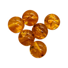 Load image into Gallery viewer, Amber Round Beads | 6 1/2 mm | Yellow | 8 Beads |