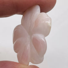 Load image into Gallery viewer, Pink Peruvian Opal Carved 22cts Flower Pendant Bead | 33x32x4mm | Pink | 1 Bead|