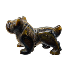 Load image into Gallery viewer, Hand-Carved Chinese Shar-pei Puppy | 1. 1/4" Tall | Tiger Eye | 1 Figurine |